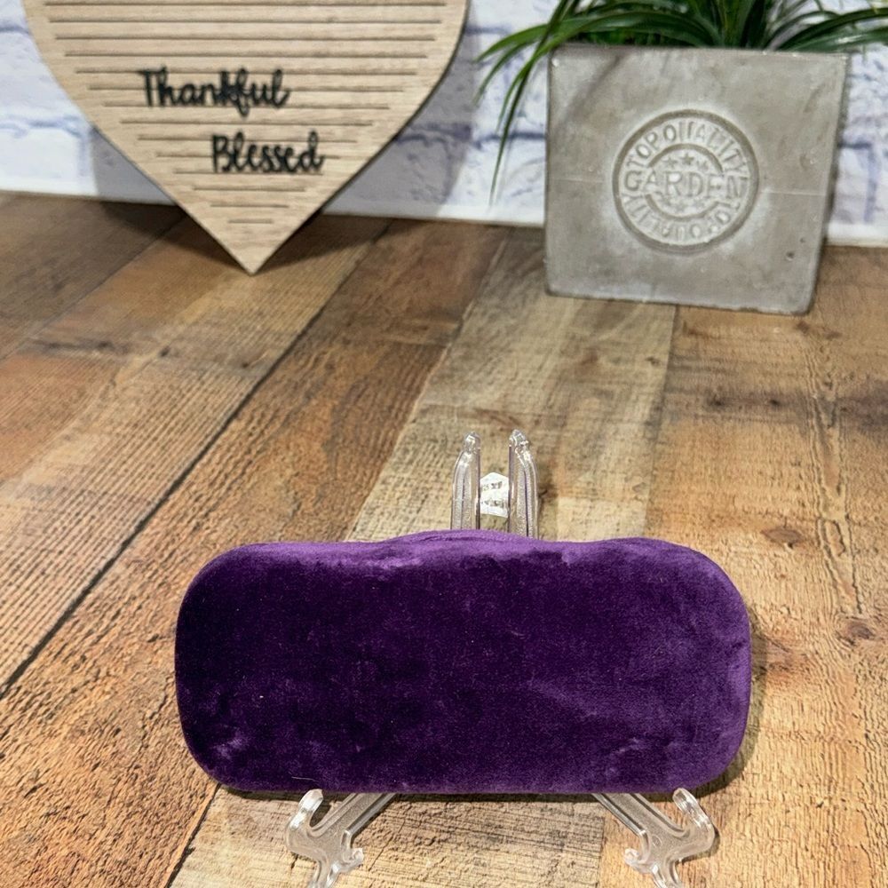 Gucci Purple Velvet Sunglasses Eyeglasses Case.
